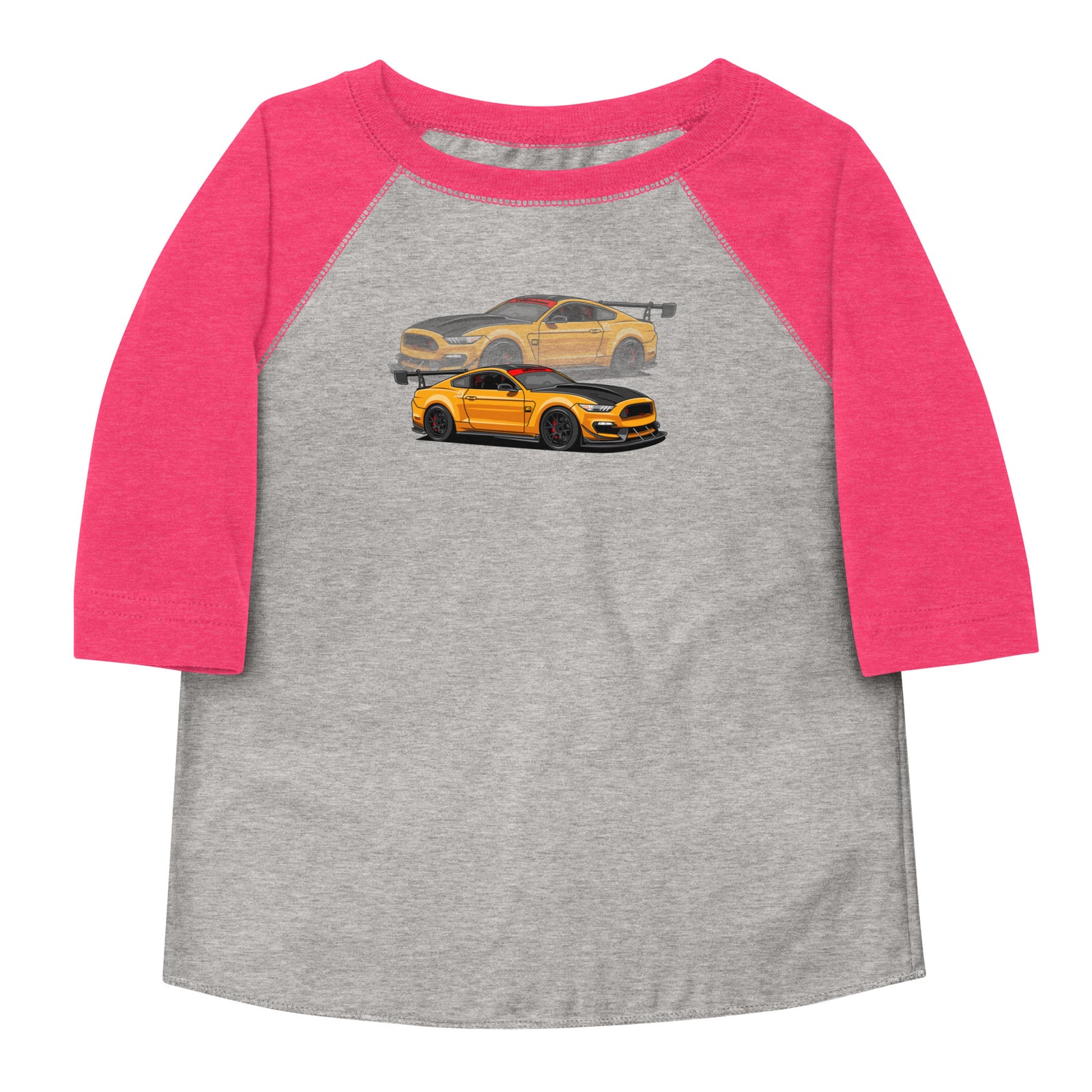 GT350R ORANGE REFLECTION TODDLER BASEBALL TEE