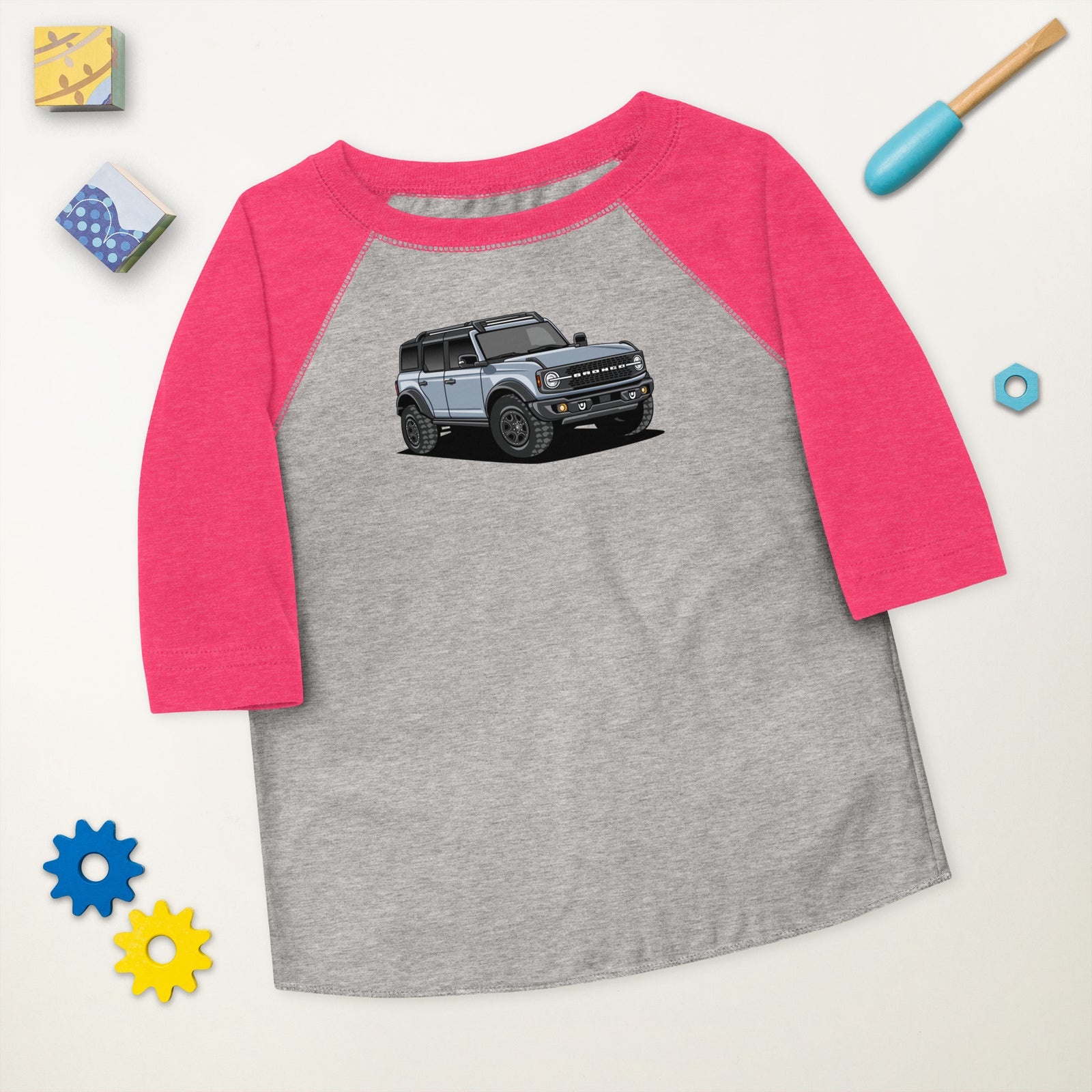 BRONCO SUV CAR  SOLO BASEBALL TEE