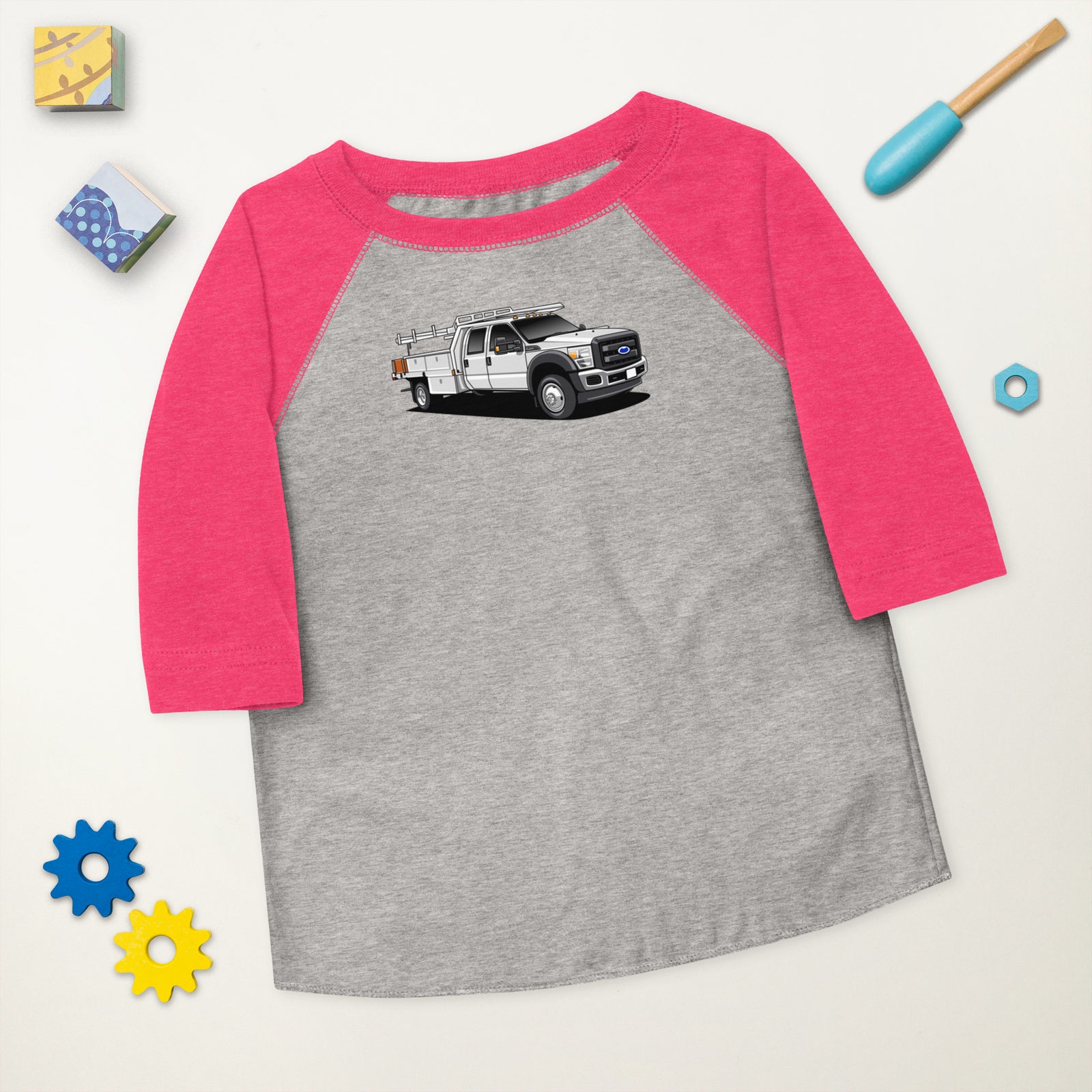 FORD FLEET WORK TRUCK BASEBALL TEE