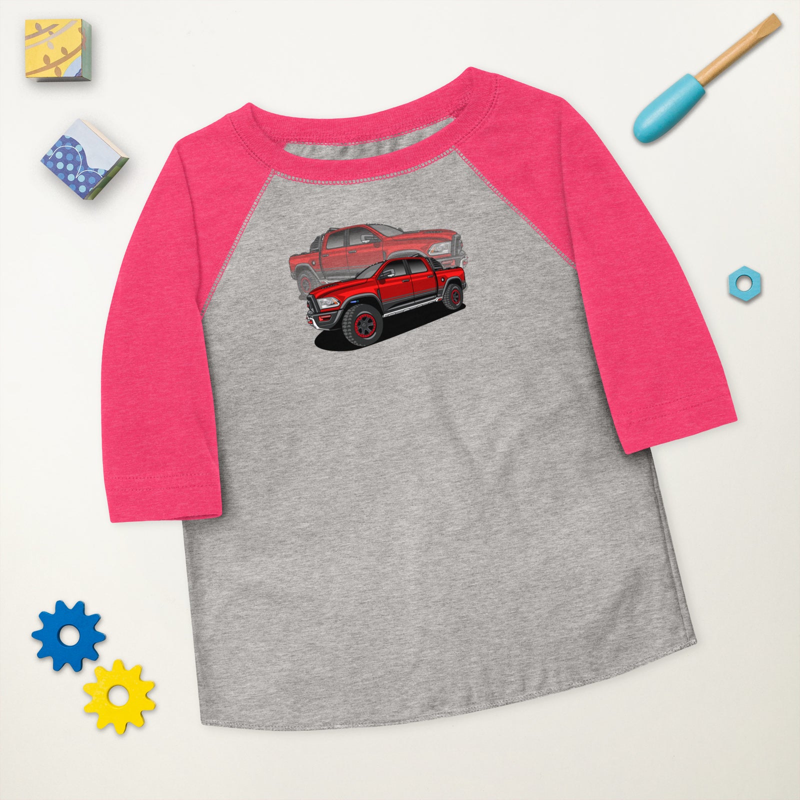 RAM RED TRUCK REFLECTION BASEBALL TEE