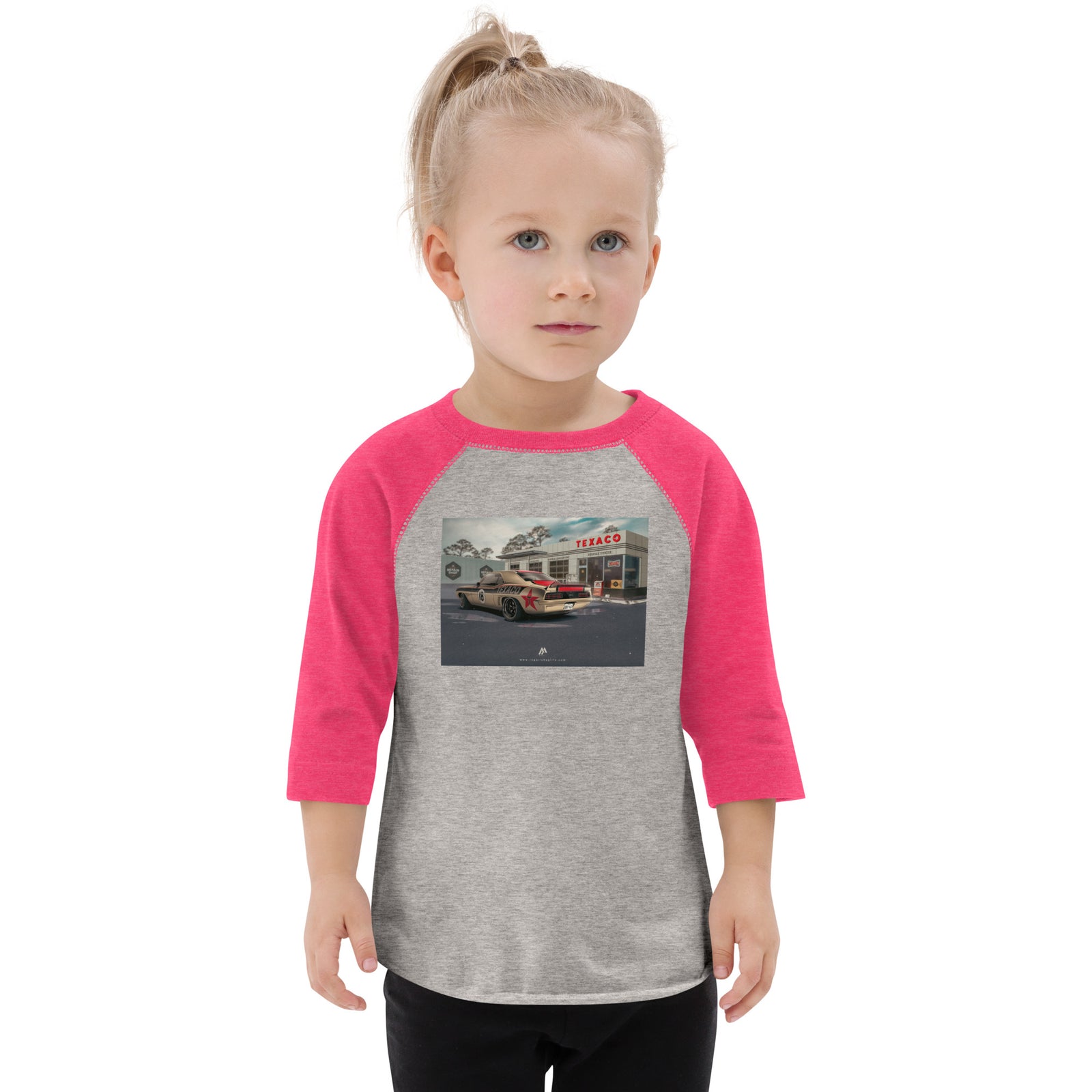 TEXACO CAMARO GAS STATION BACK TODDLER BASEBALL TEE