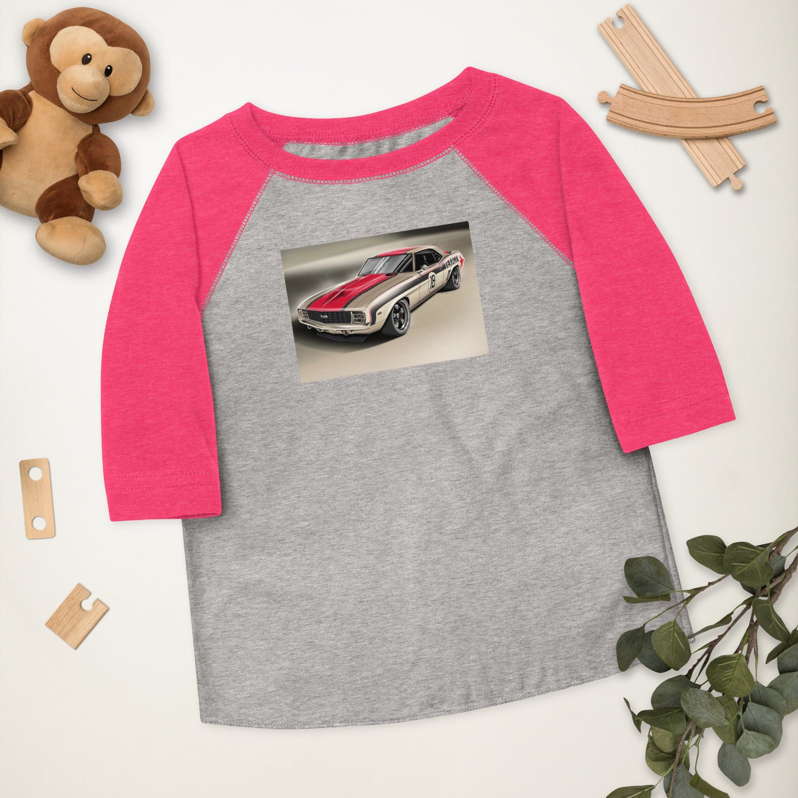 TEXACO CAMARO FRONT HD TODDLER BASEBALL TEE