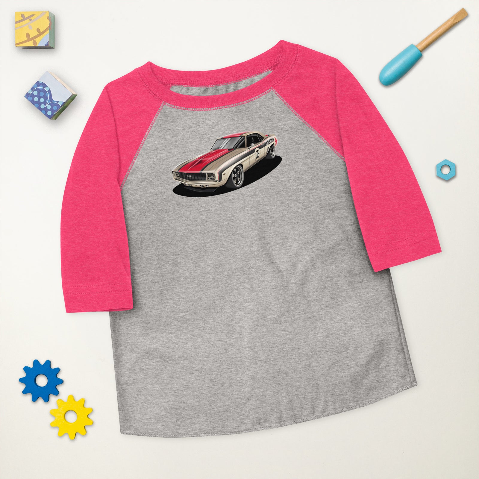 TEXACO CAMARO FRONT TODDLER BASEBALL TEE