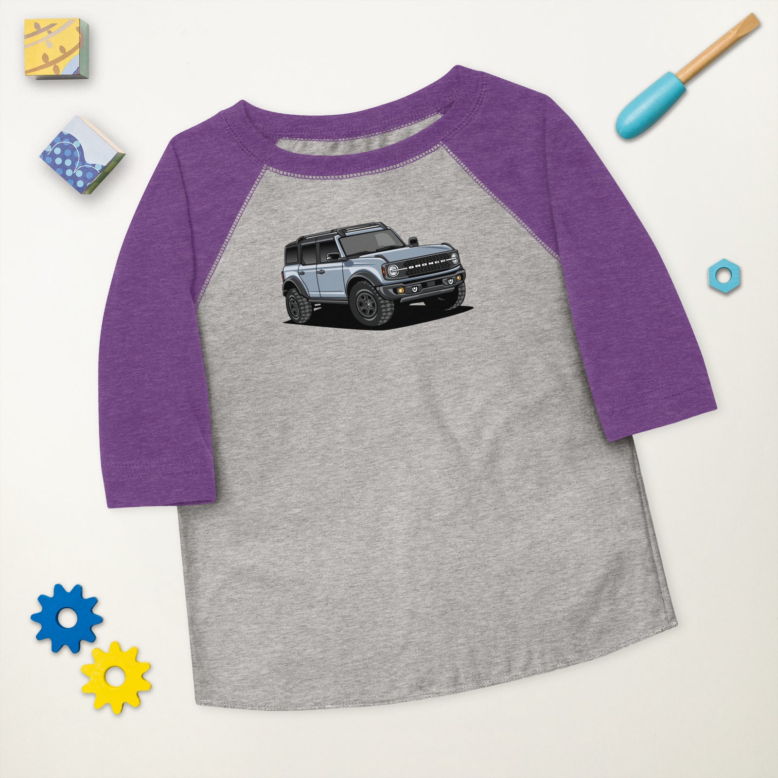 BRONCO SUV CAR  SOLO BASEBALL TEE