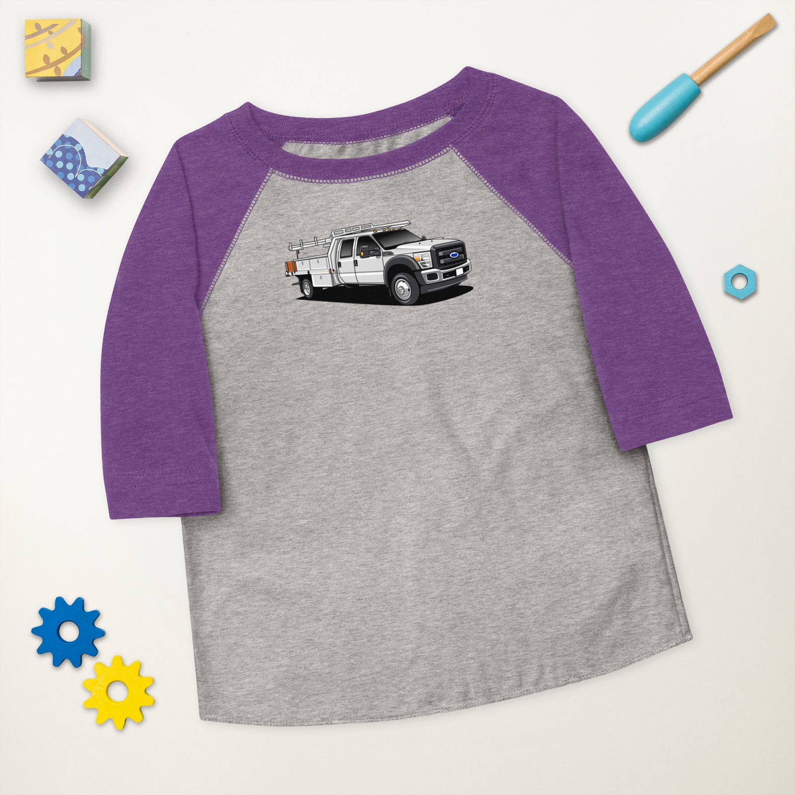 FORD FLEET WORK TRUCK BASEBALL TEE