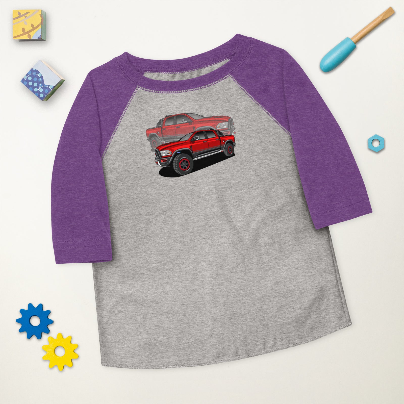 RAM RED TRUCK REFLECTION BASEBALL TEE