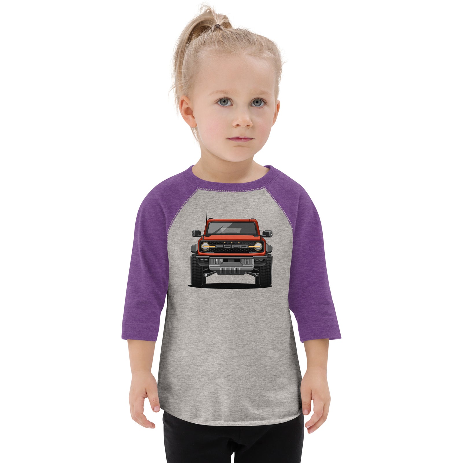 BRONCO RED FRONT END BASEBALL TEE