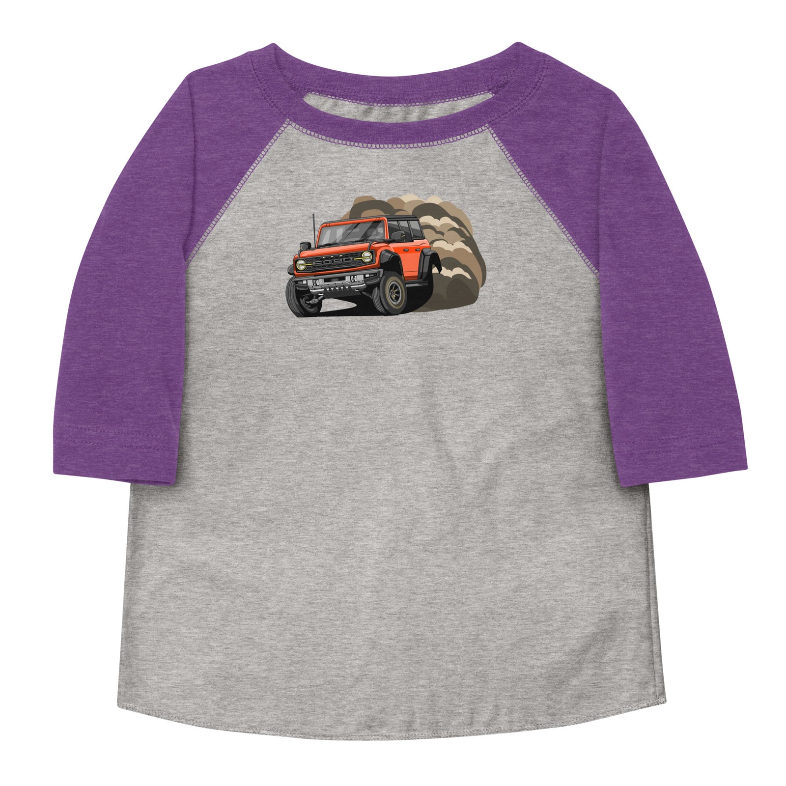 RED BRONCO DIRT DRIFTING BASEBALL TEE