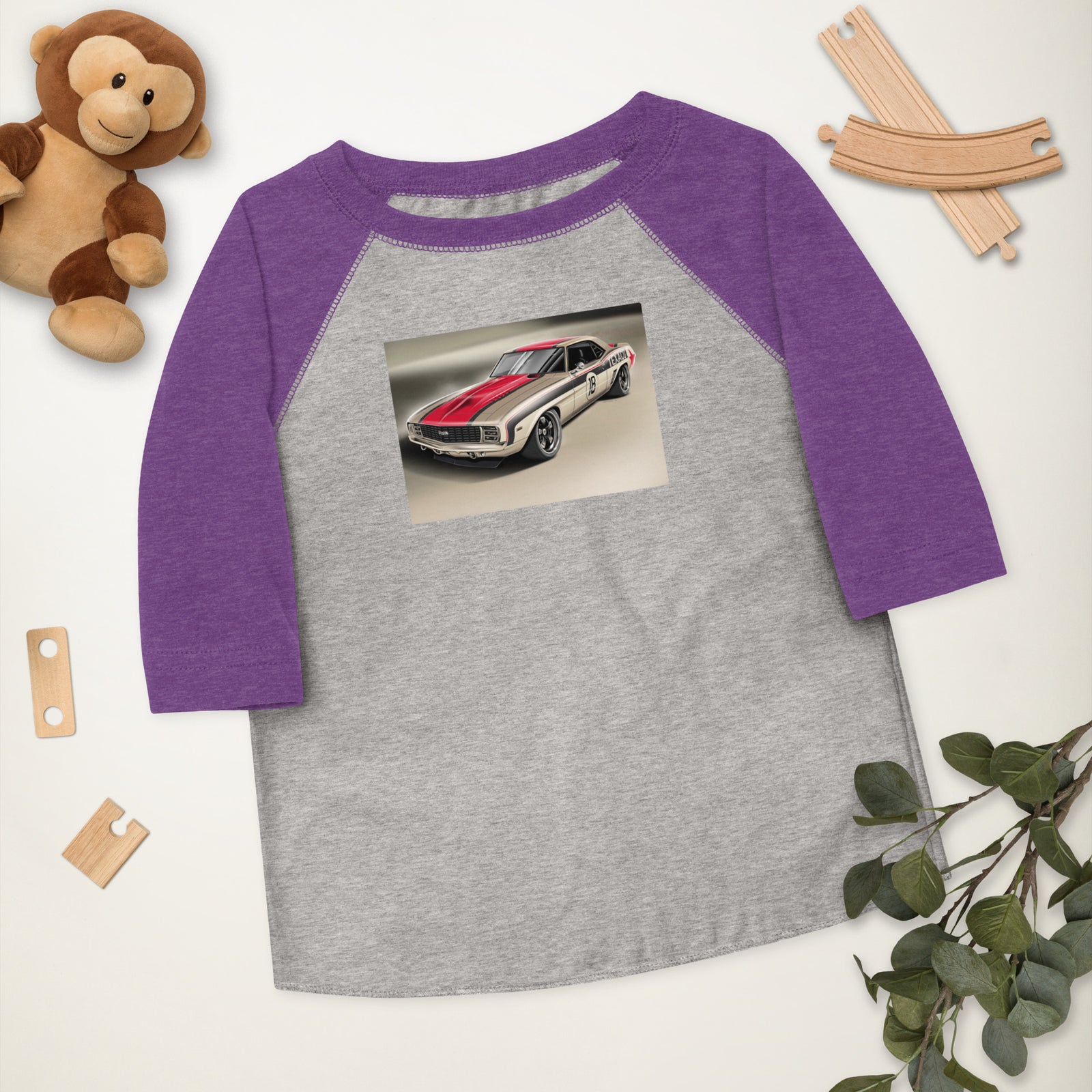 TEXACO CAMARO FRONT HD TODDLER BASEBALL TEE