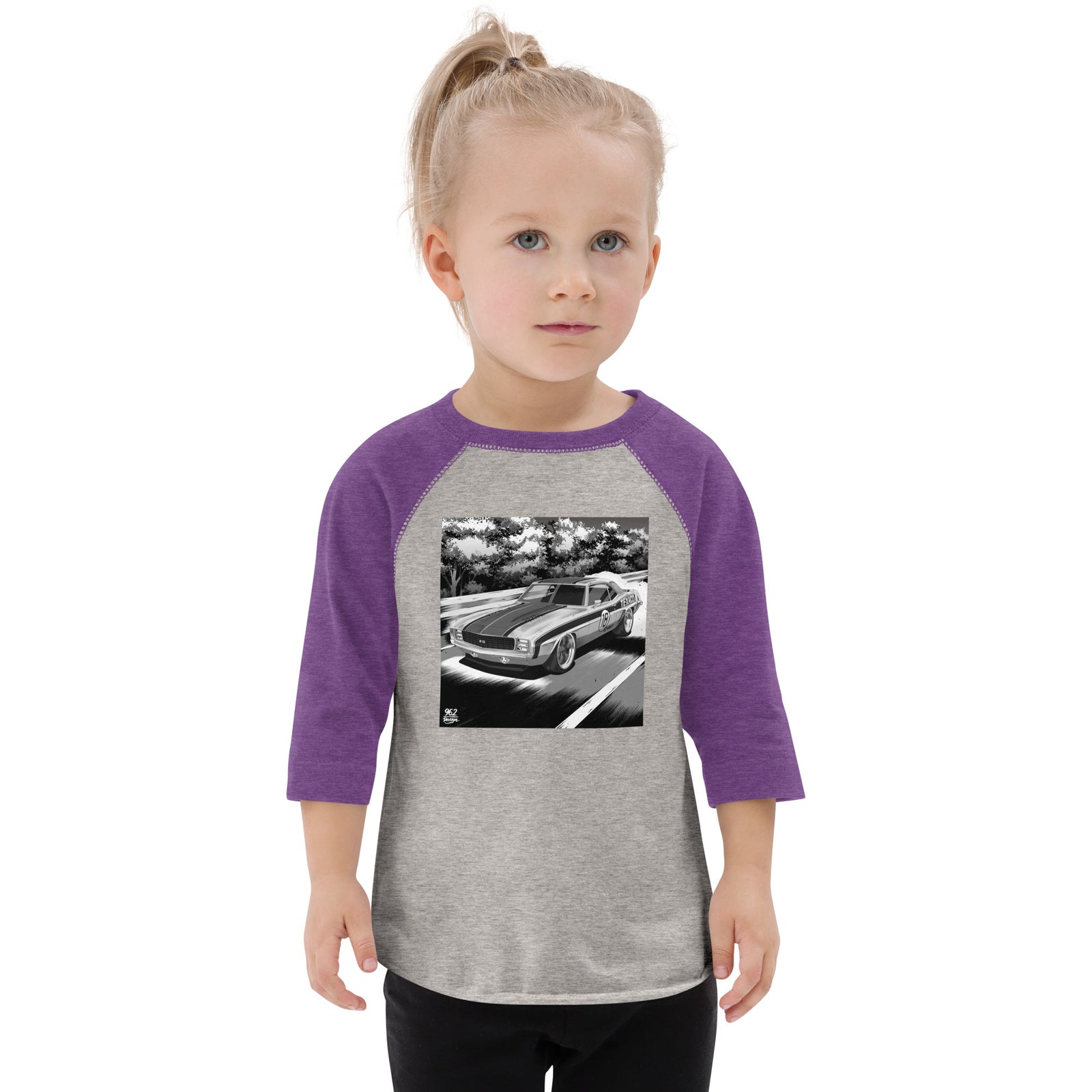 TEXACO CAMARO B&W TODDLER BASEBALL TEE