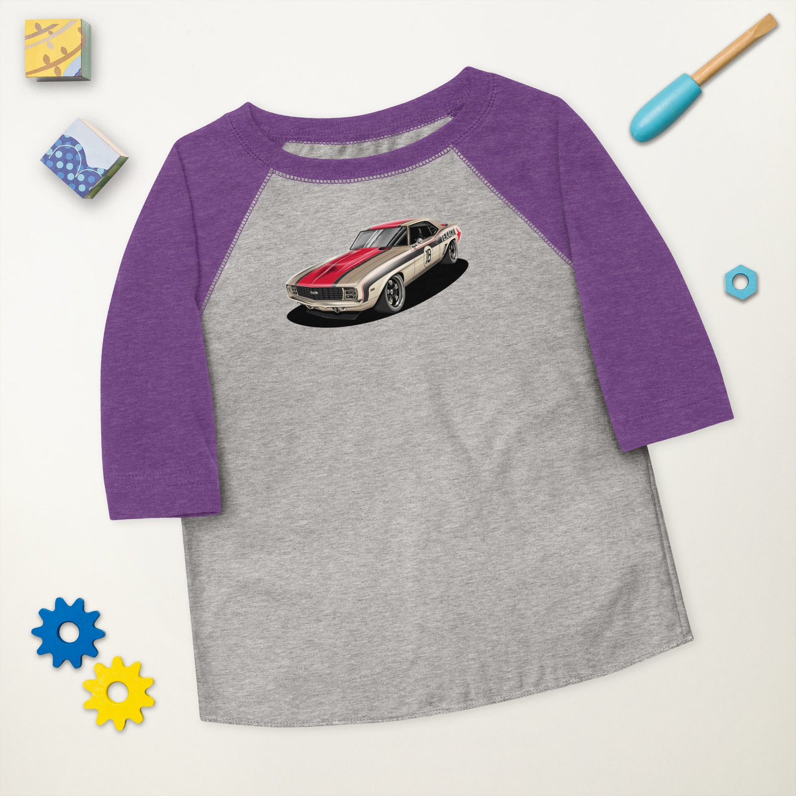 TEXACO CAMARO FRONT TODDLER BASEBALL TEE