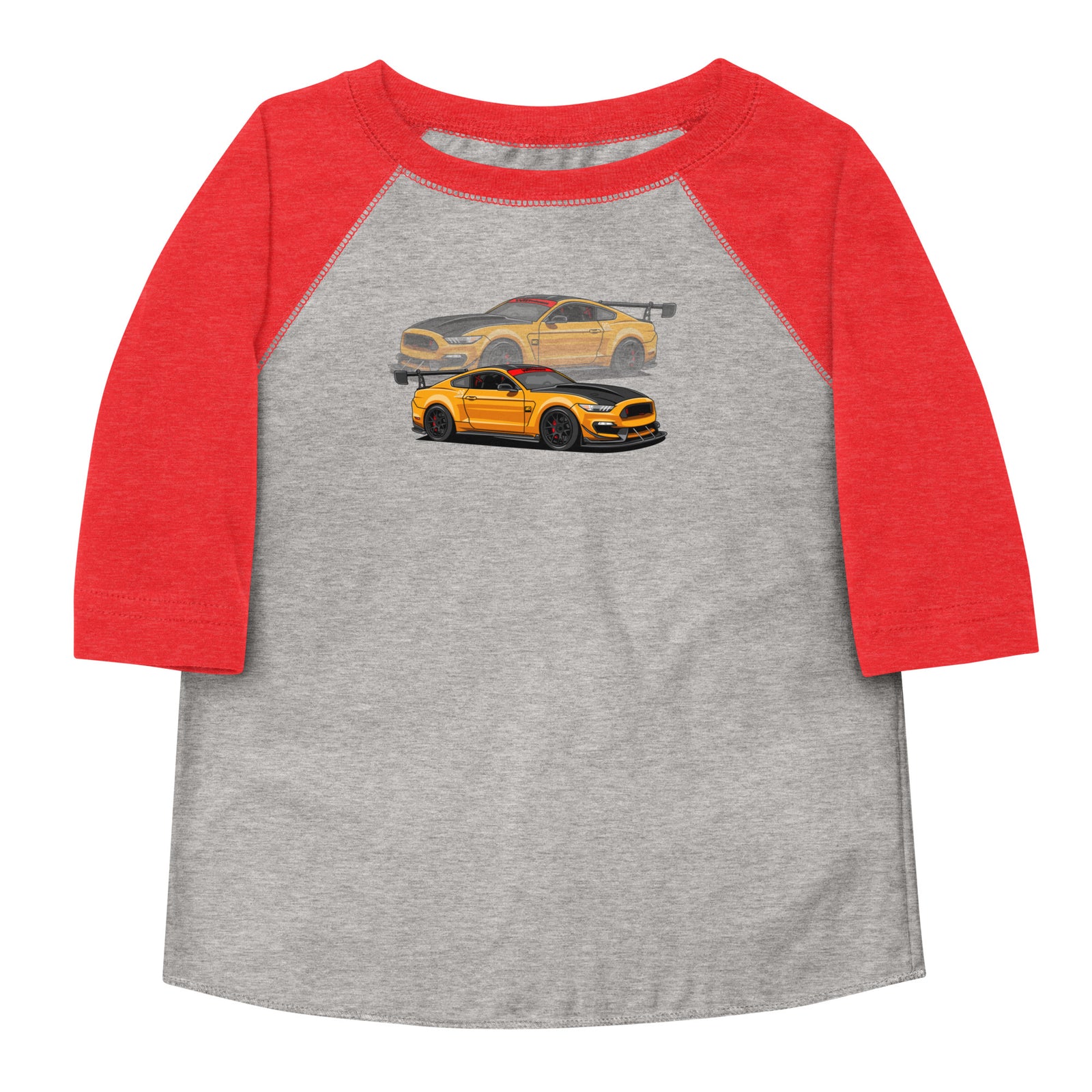 GT350R ORANGE REFLECTION TODDLER BASEBALL TEE