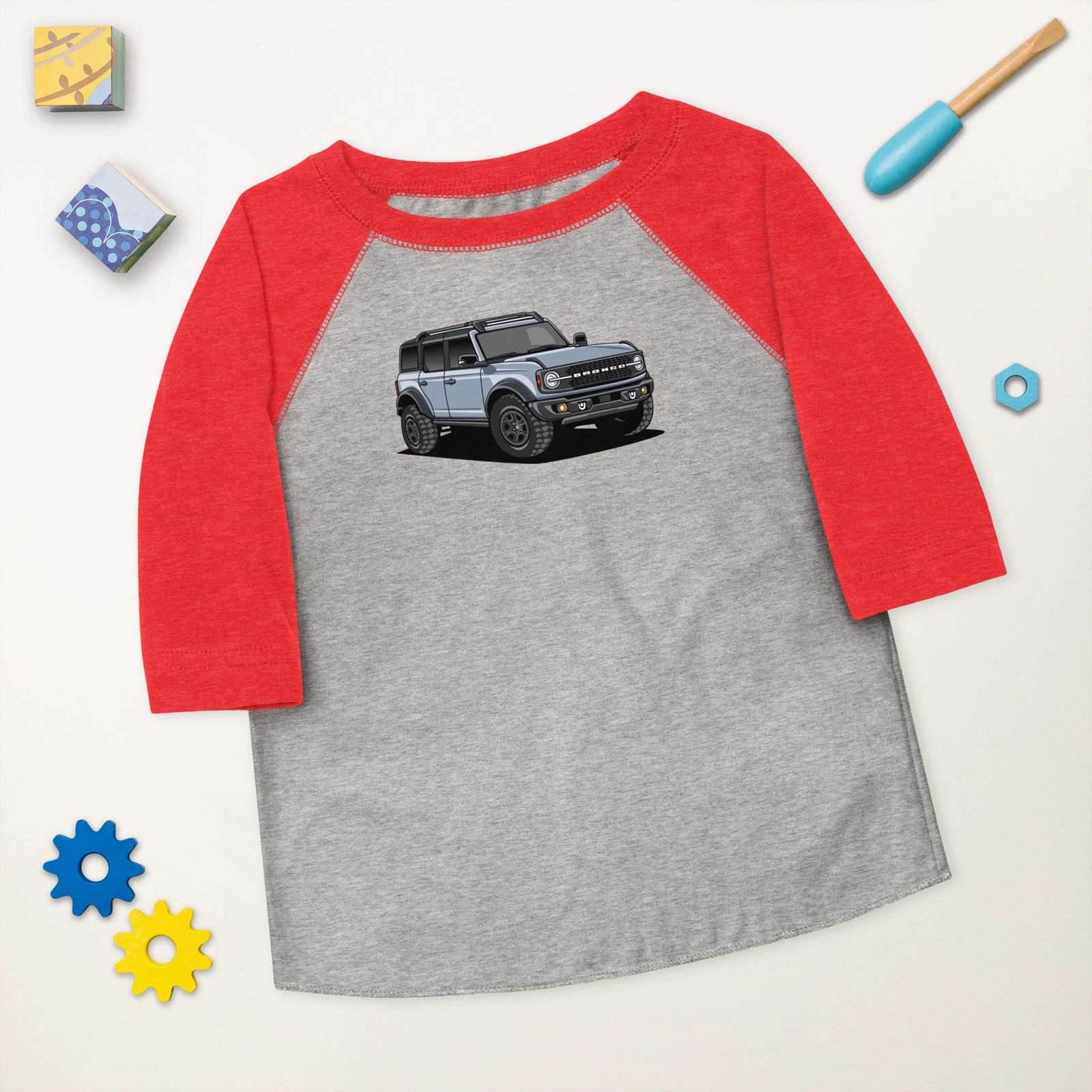 BRONCO SUV CAR  SOLO BASEBALL TEE