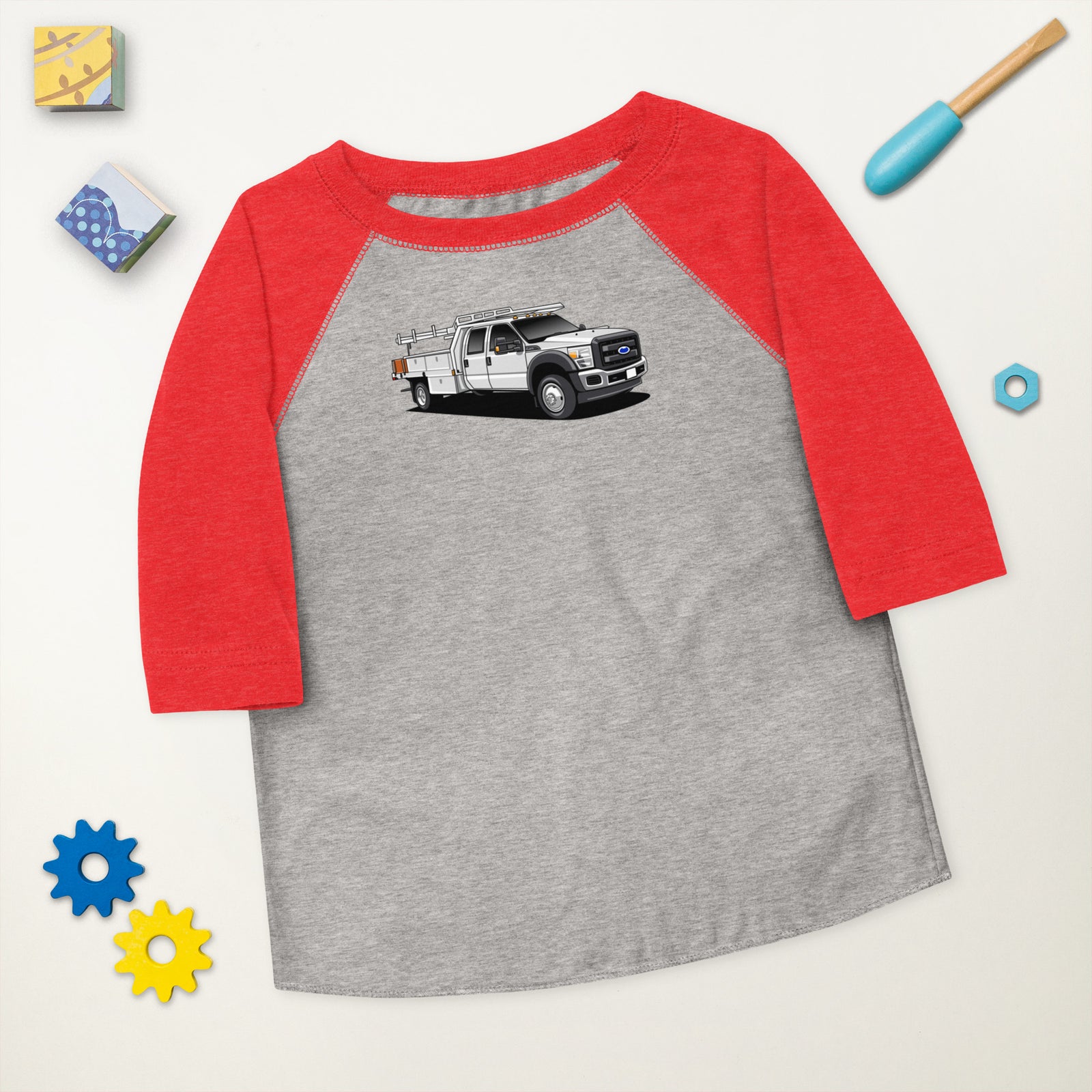FORD FLEET WORK TRUCK BASEBALL TEE