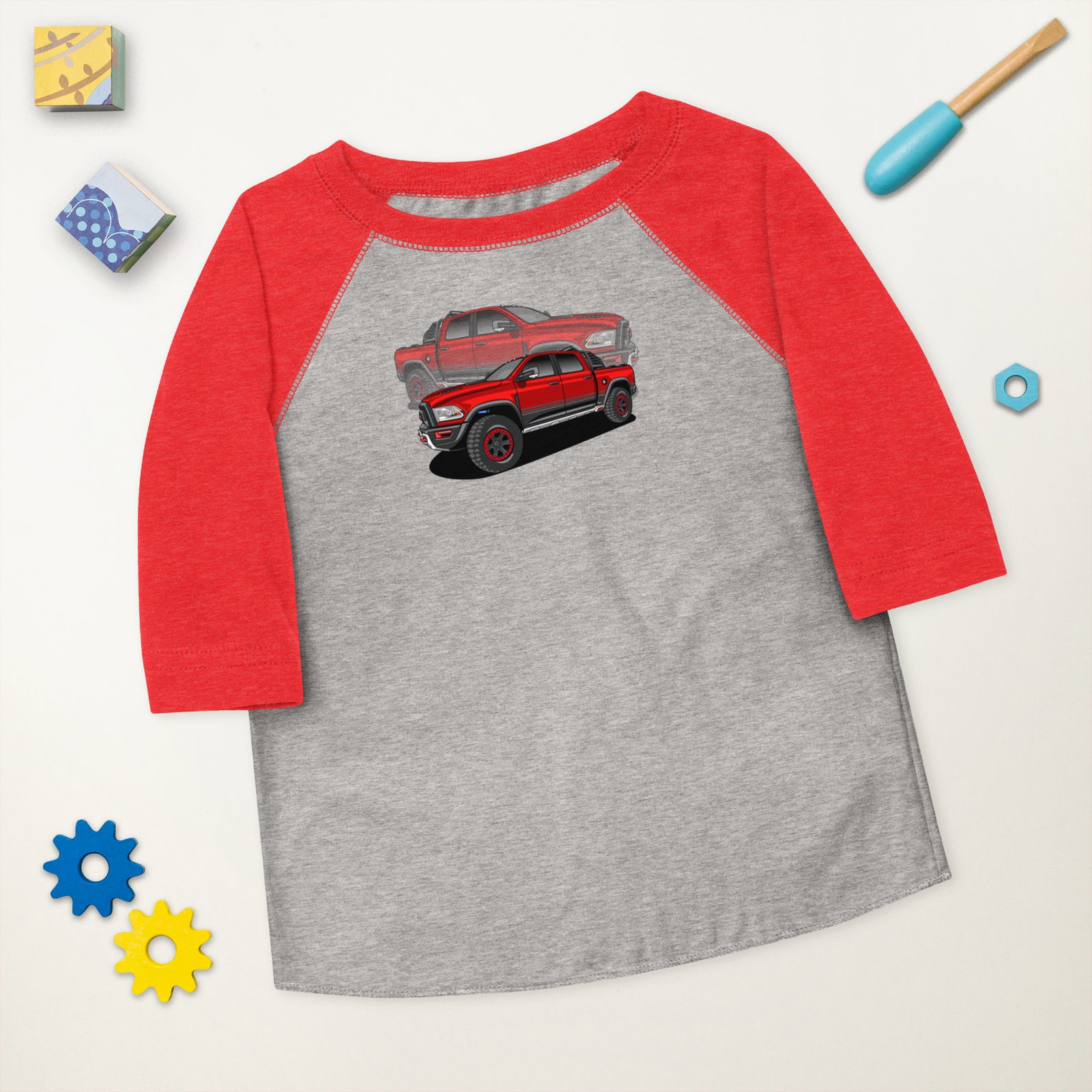 RAM RED TRUCK REFLECTION BASEBALL TEE