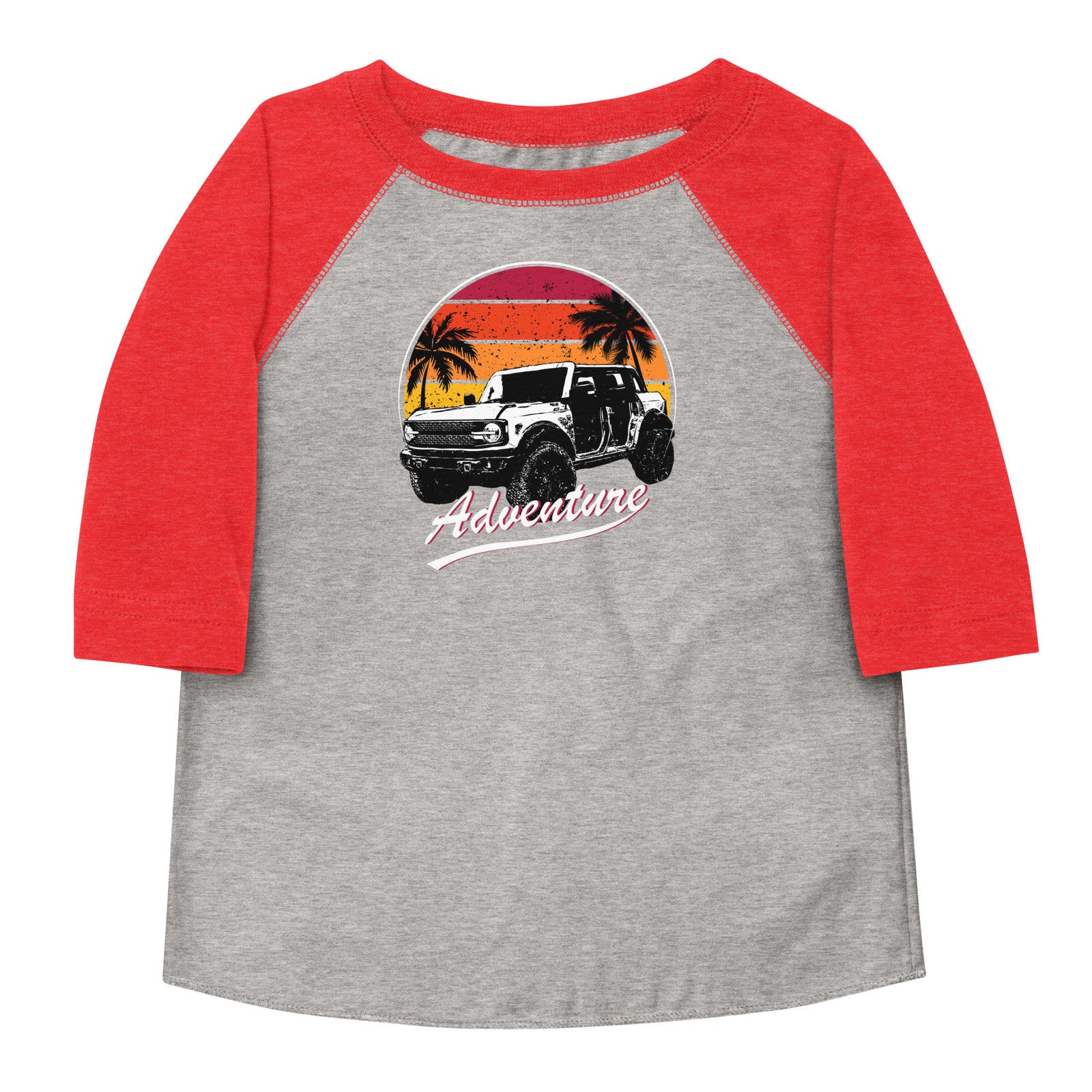 BRONCO ADVENTURE BEACH BASEBALL TEE