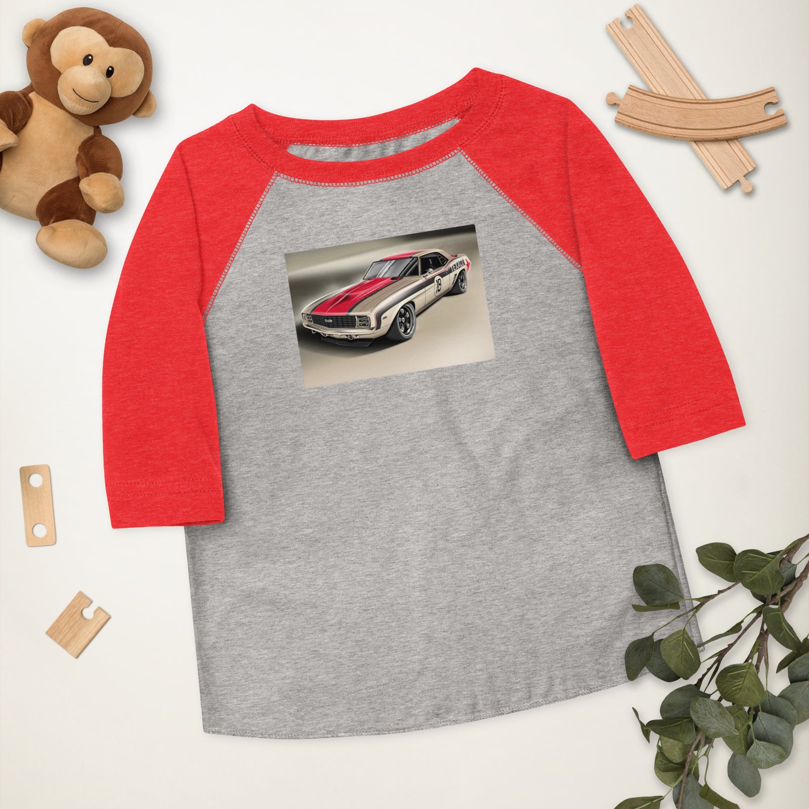TEXACO CAMARO FRONT HD TODDLER BASEBALL TEE