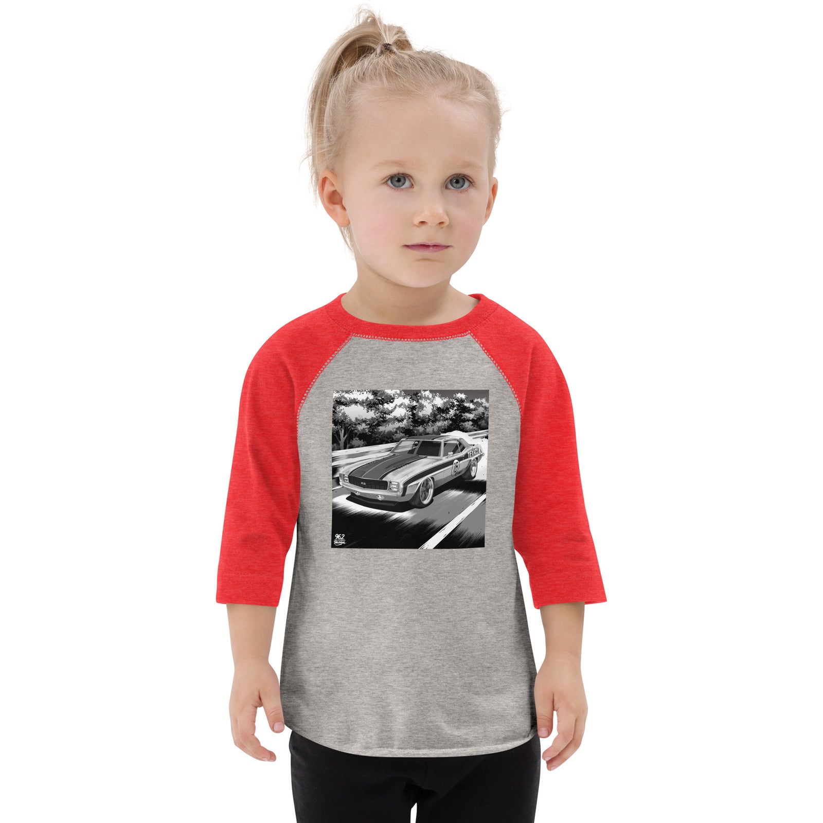 TEXACO CAMARO B&W TODDLER BASEBALL TEE