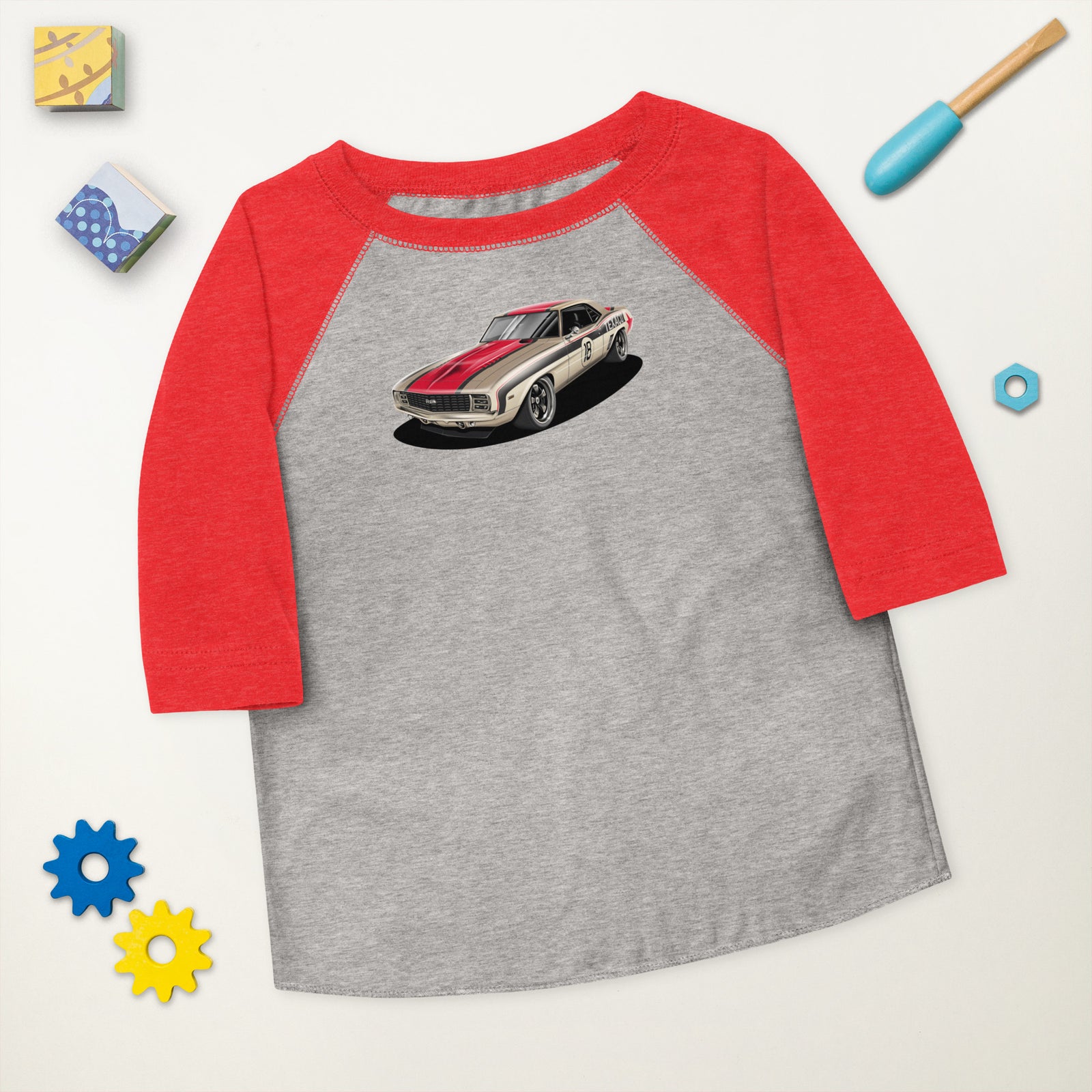 TEXACO CAMARO FRONT TODDLER BASEBALL TEE