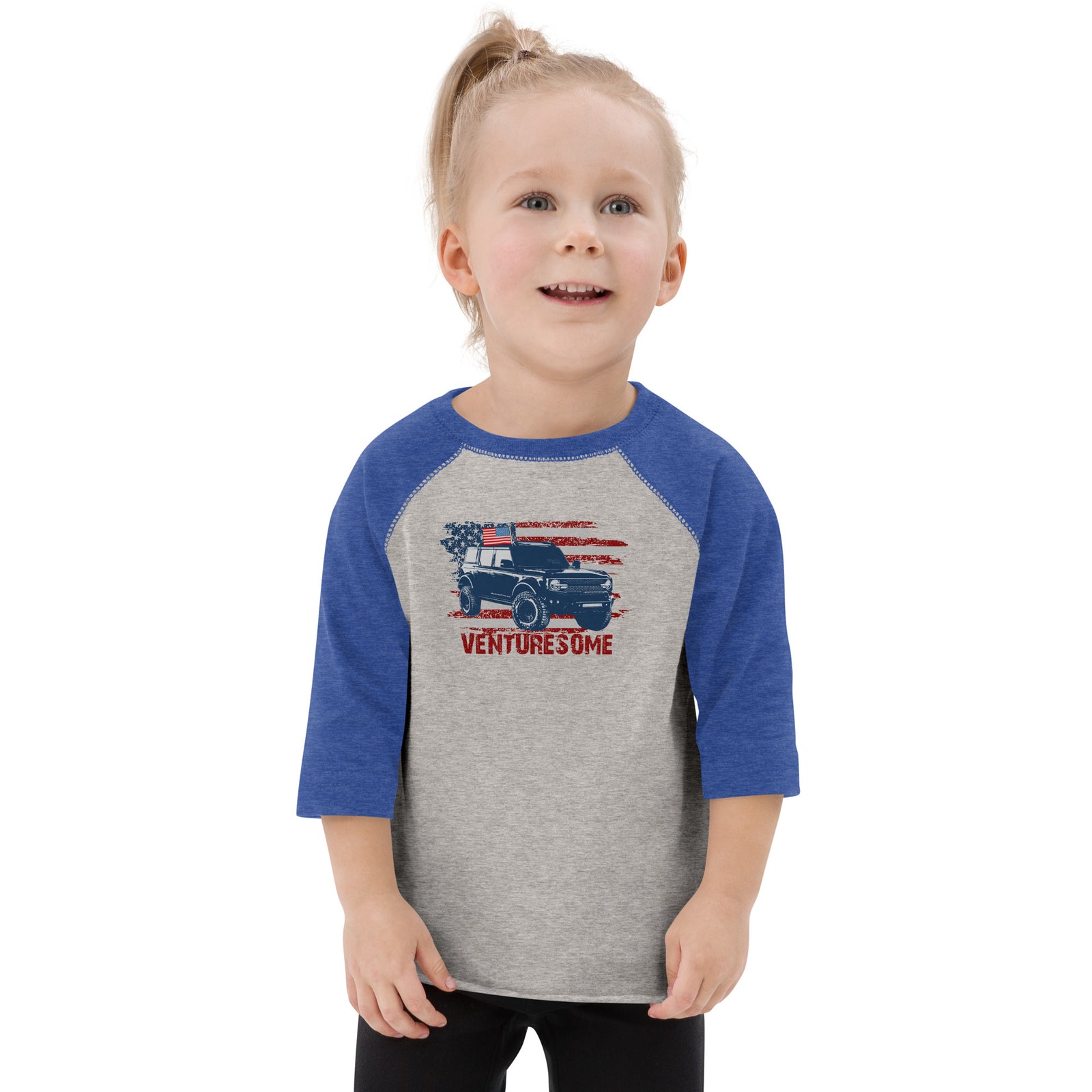 BRONCO AMERICA USA VENTURESOME BASEBALL TEE