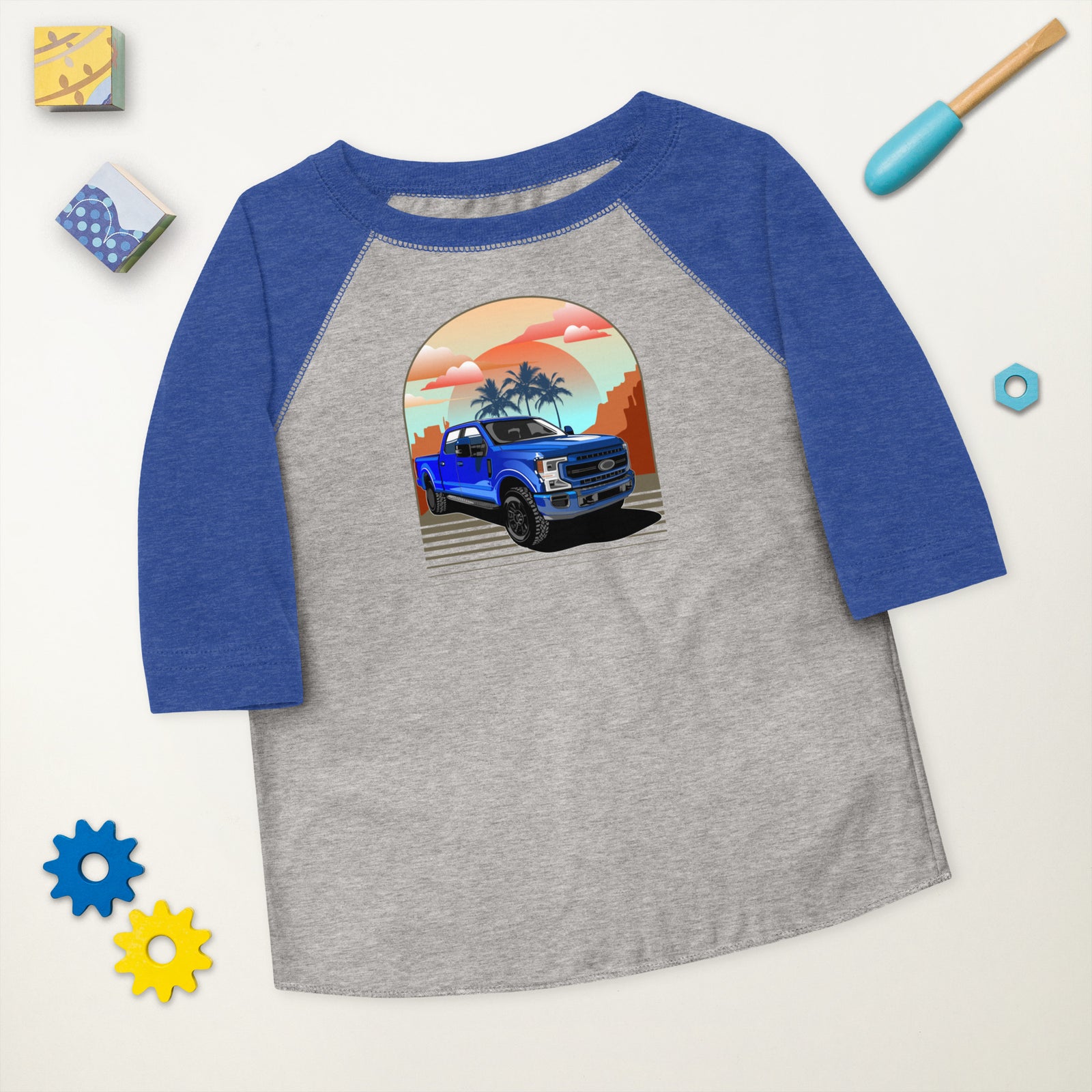F250 TOMMY BLUE BASEBALL TEE