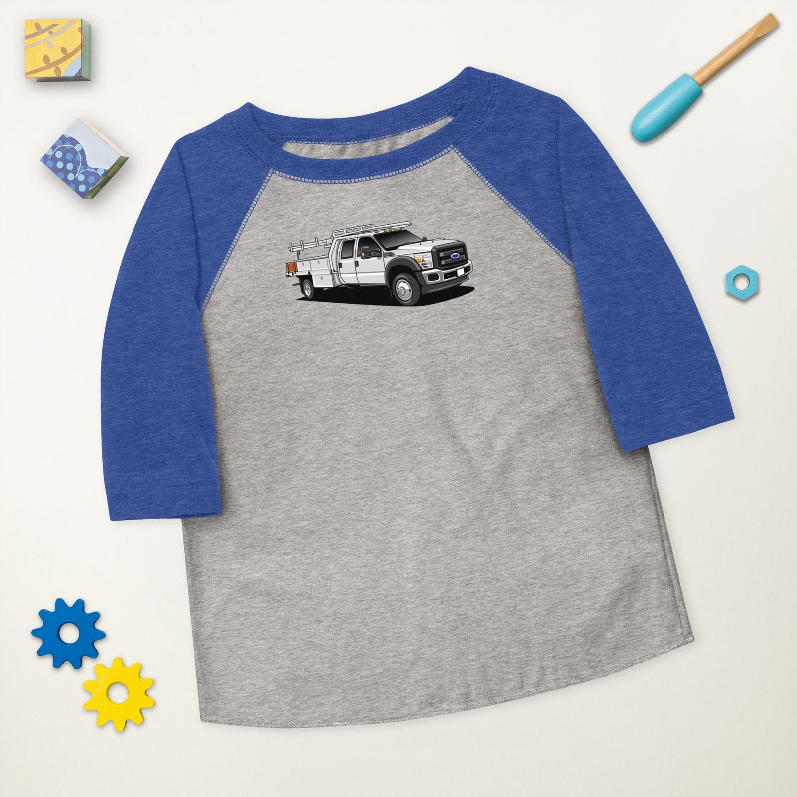 FORD FLEET WORK TRUCK BASEBALL TEE