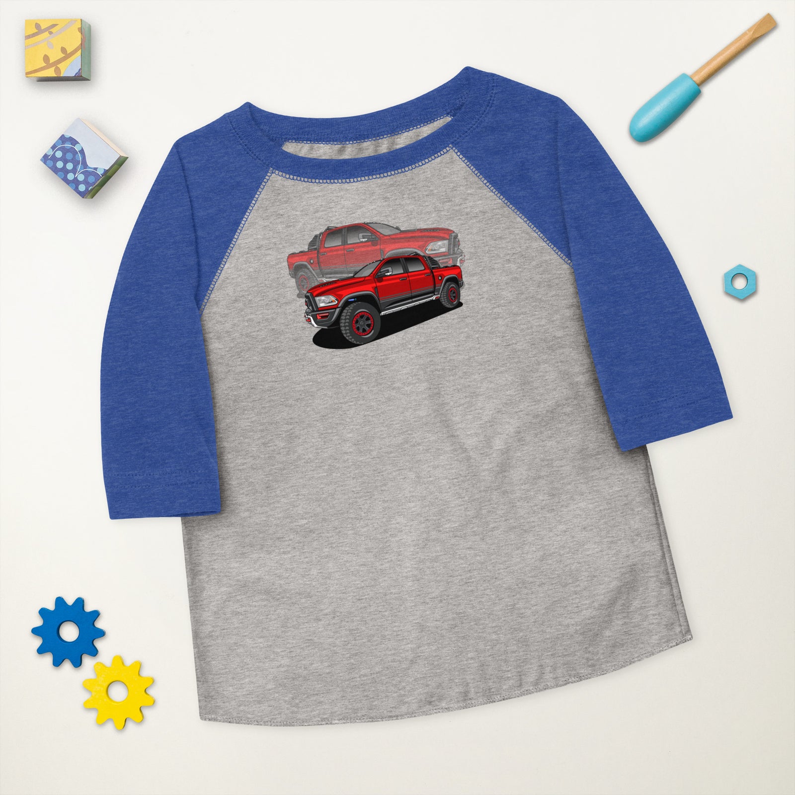 RAM RED TRUCK REFLECTION BASEBALL TEE