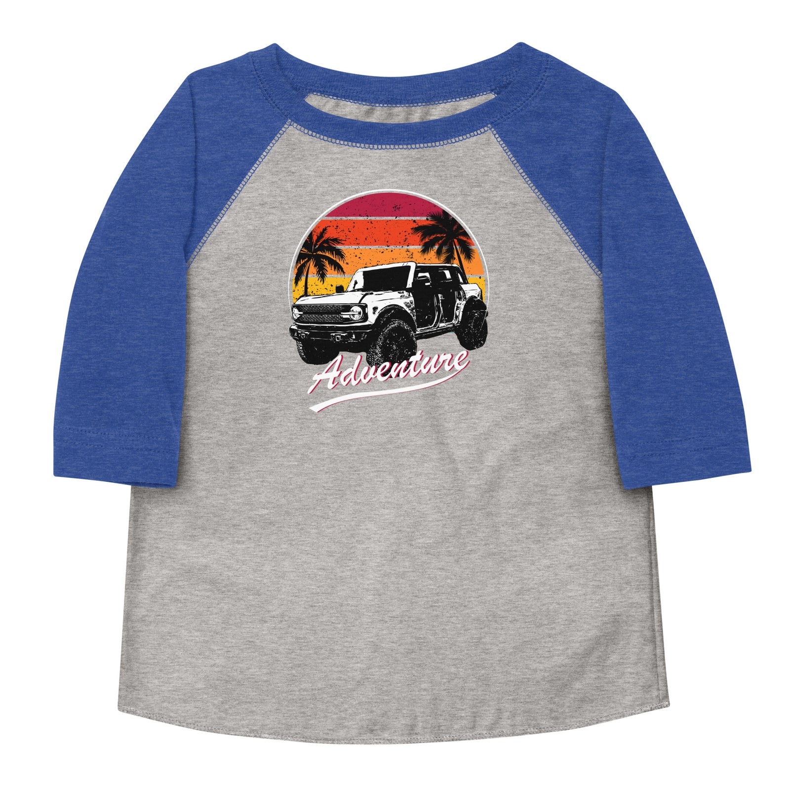 BRONCO ADVENTURE BEACH BASEBALL TEE