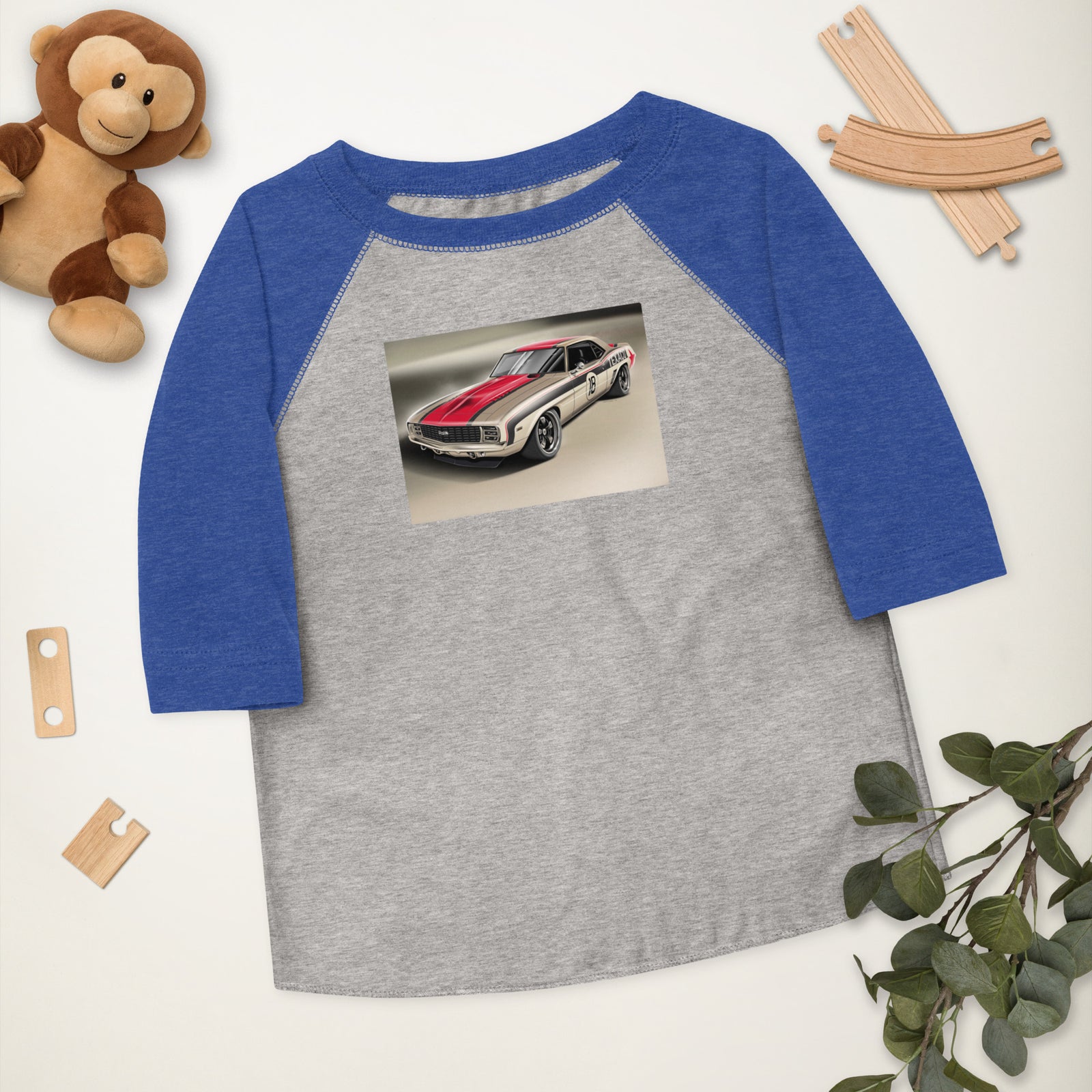TEXACO CAMARO FRONT HD TODDLER BASEBALL TEE