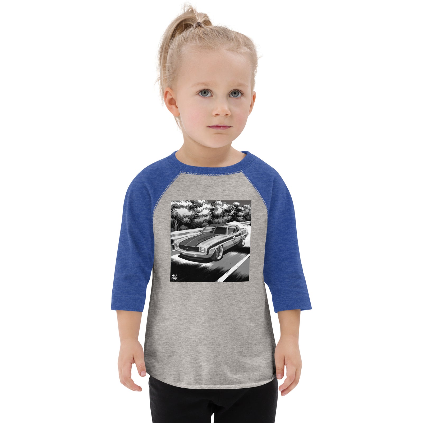 TEXACO CAMARO B&W TODDLER BASEBALL TEE