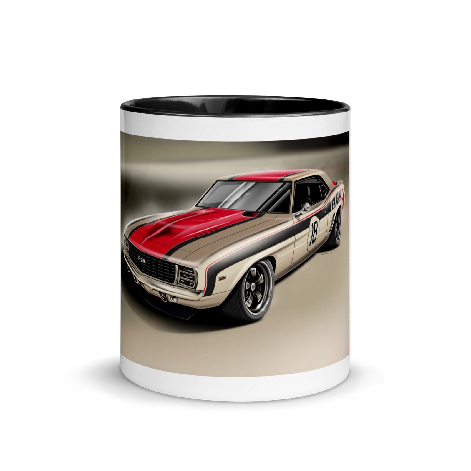 TEXACO CAMARO FRONT HD MUG WITH COLOR INSIDE