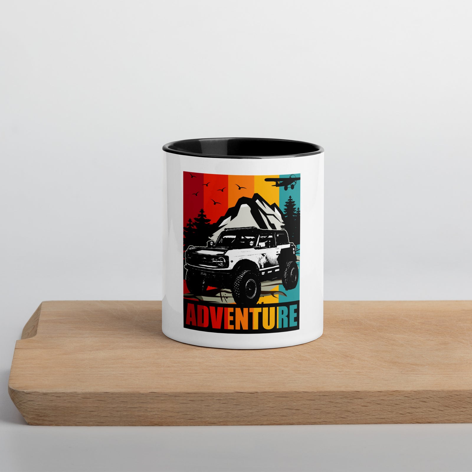 BRONCO ADVENTURE COLOR MUG WITH COLOR INSIDE