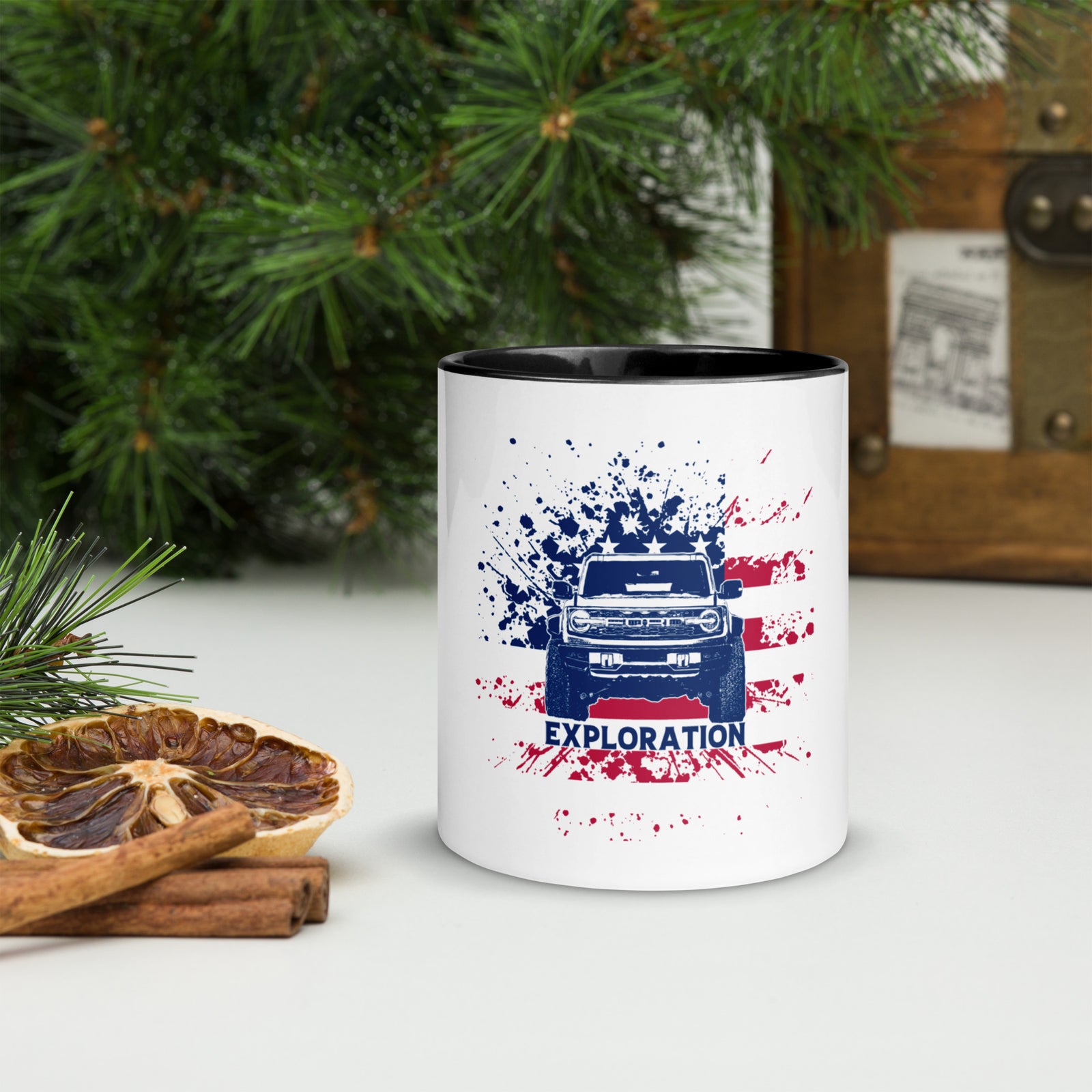 BRONCO USA EXPLORATION MUG WITH COLOR INSIDE