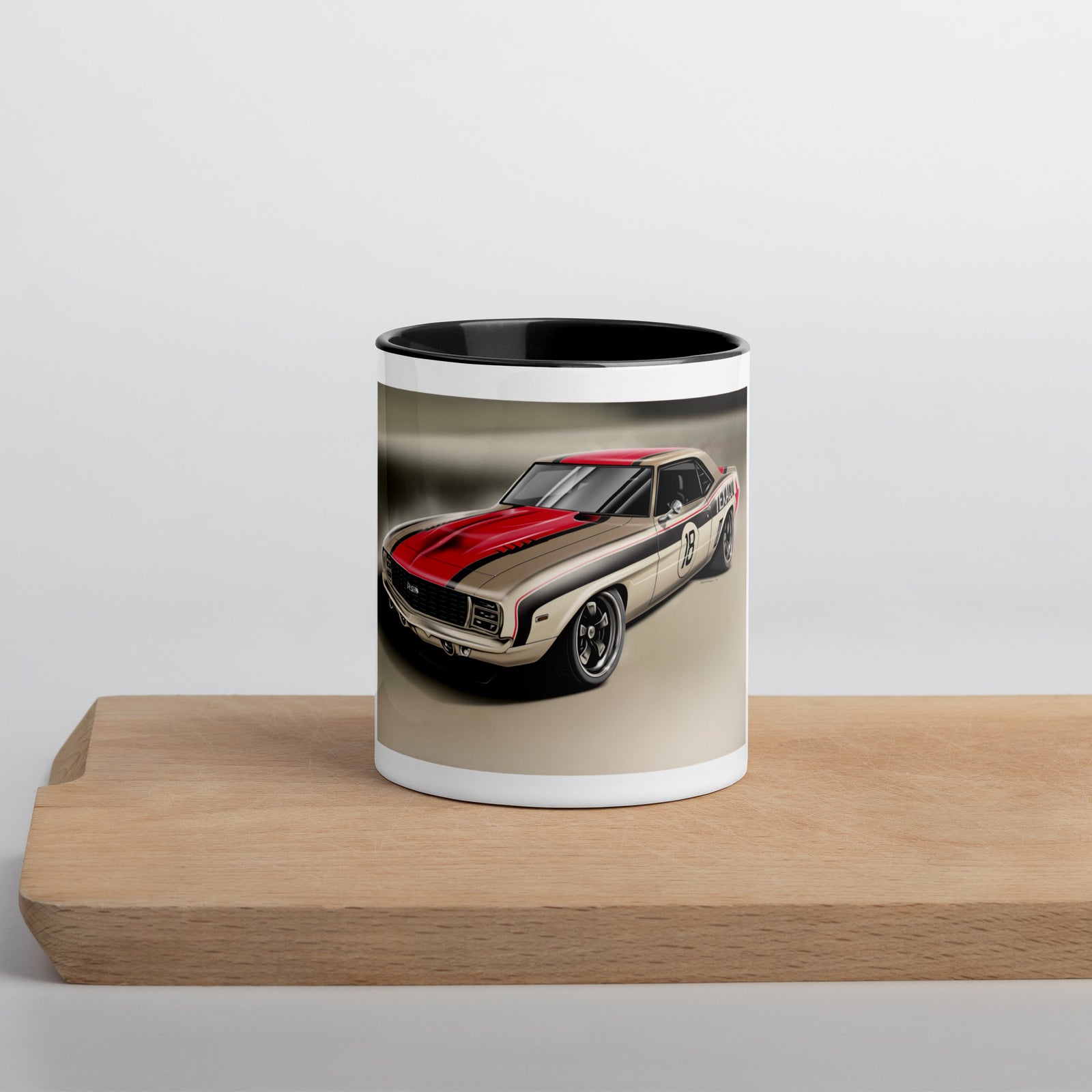 TEXACO CAMARO FRONT HD MUG WITH COLOR INSIDE