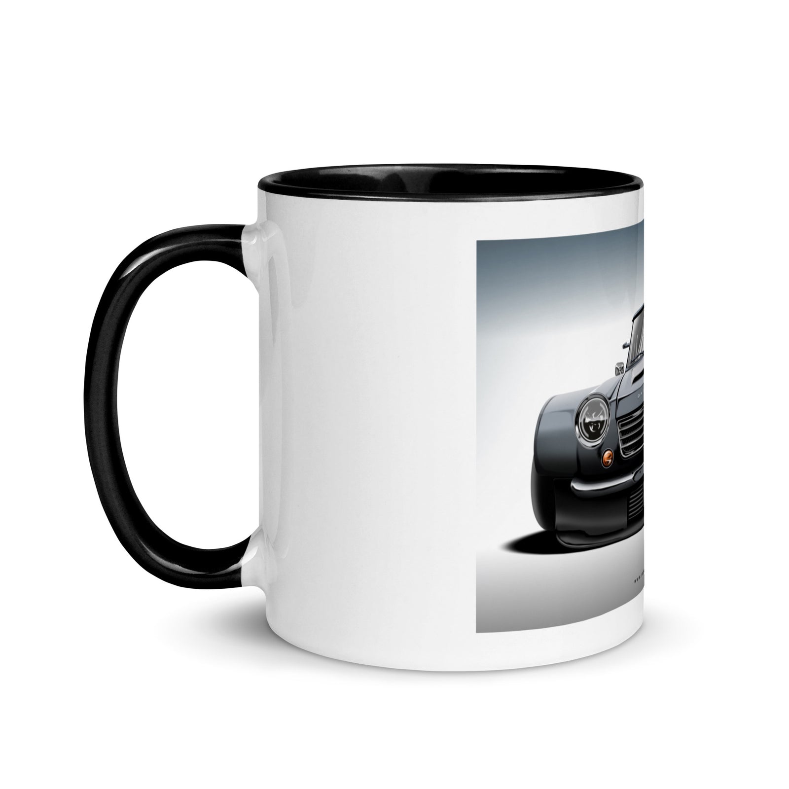 DATSUN BLACK CAR MUG WITH COLOR INSIDE