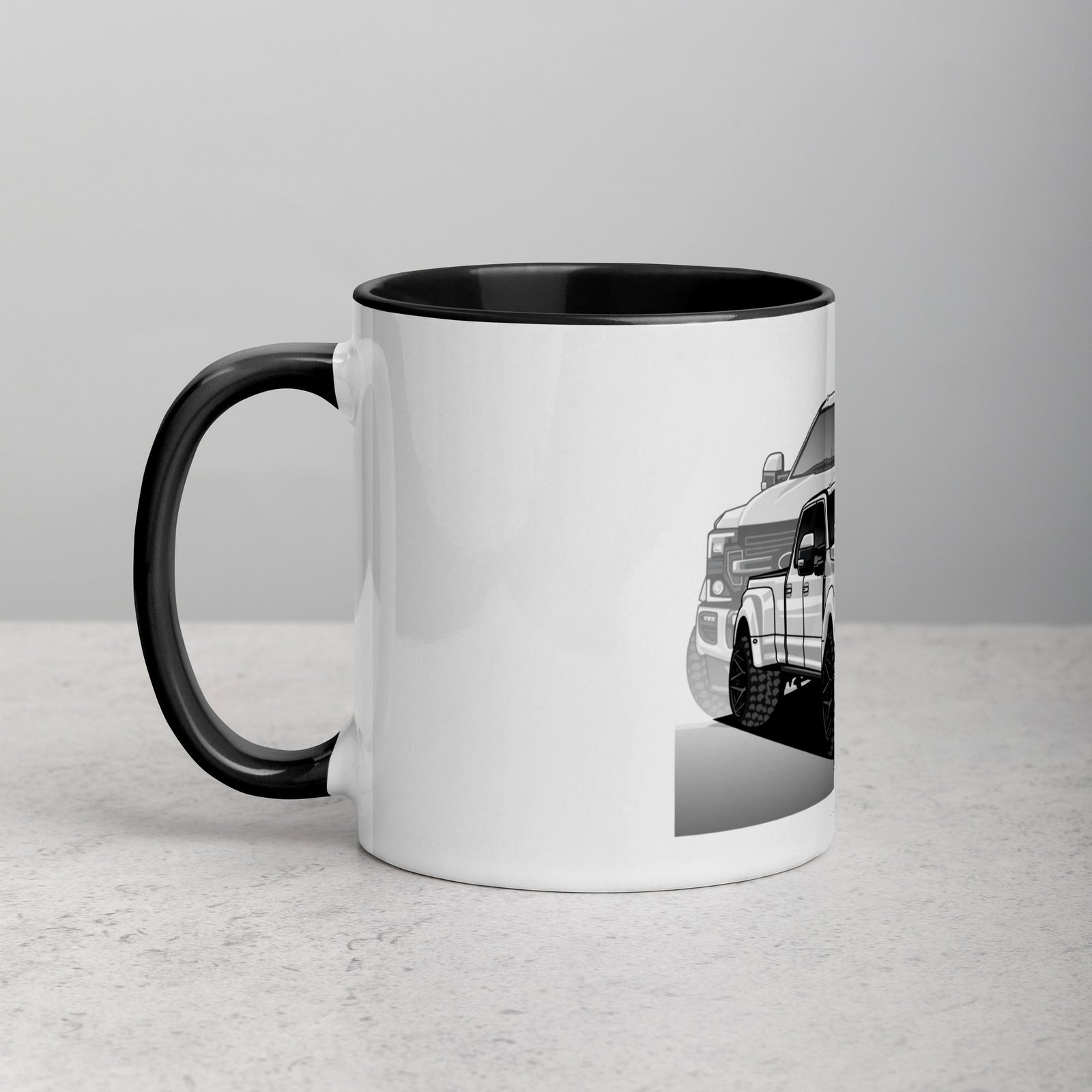FORD F250 TRUCK MUG WITH COLOR INSIDE