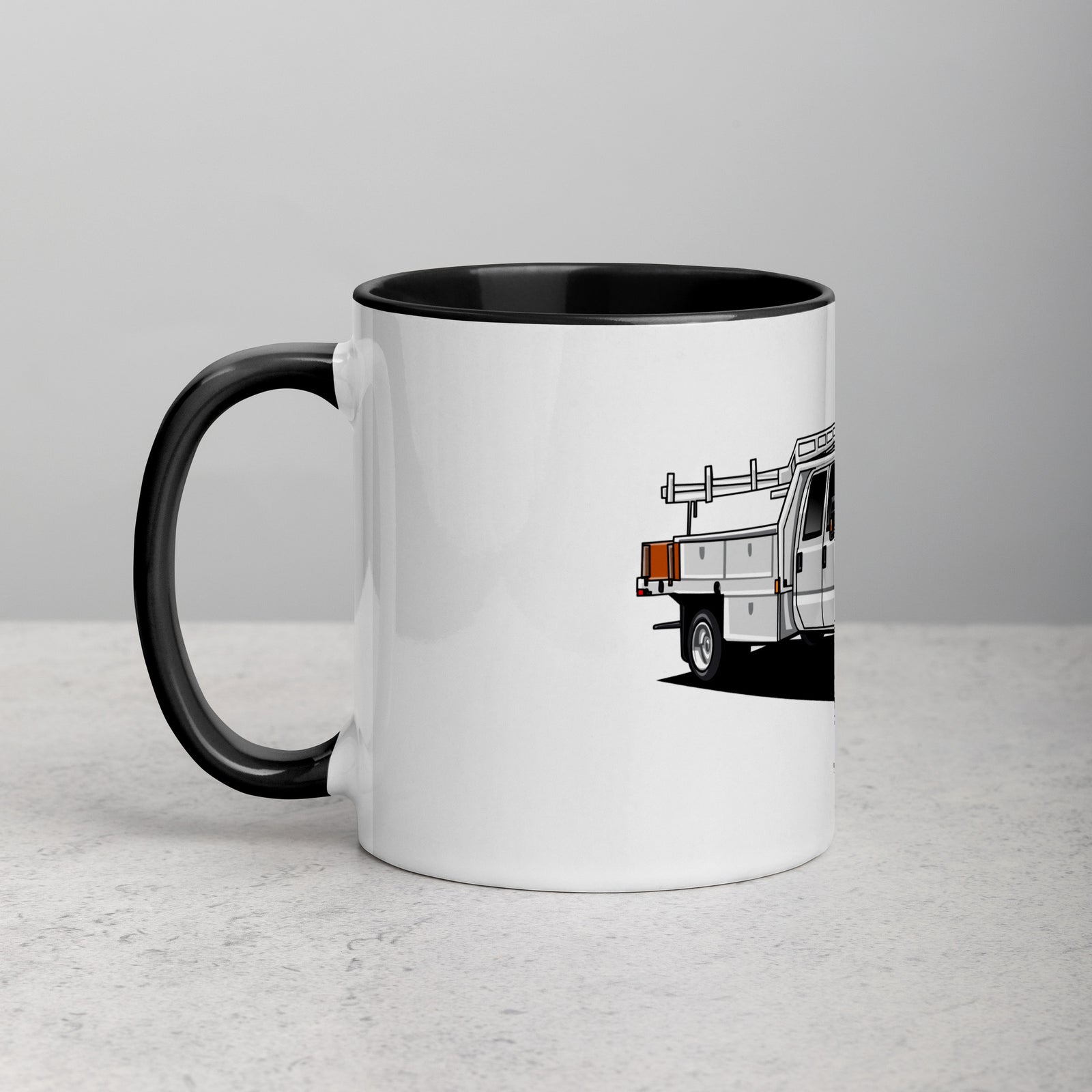 FORD FLEET WORK TRUCK MUG WITH COLOR INSIDE