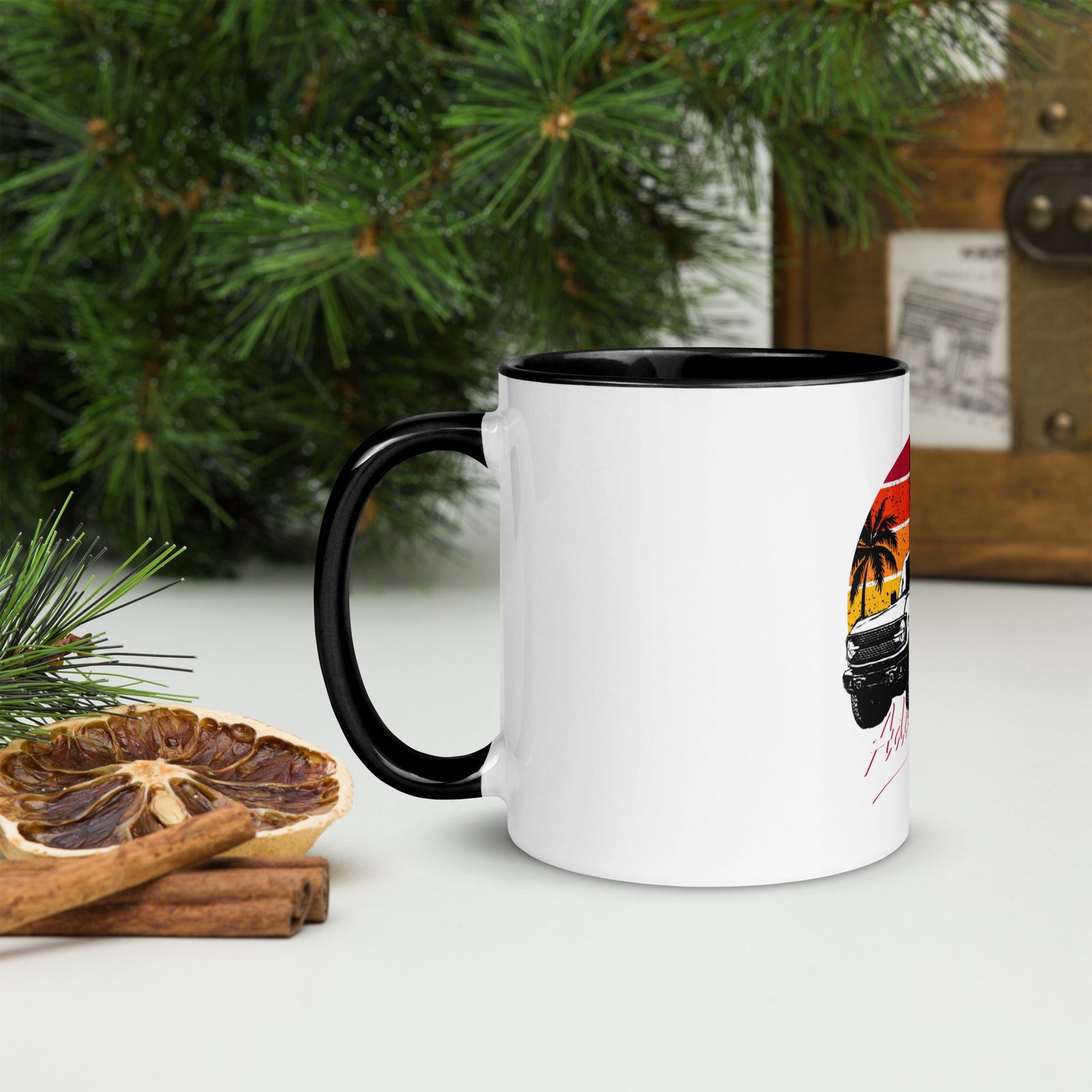 BRONCO ADVENTURE BEACH MUG WITH COLOR INSIDE