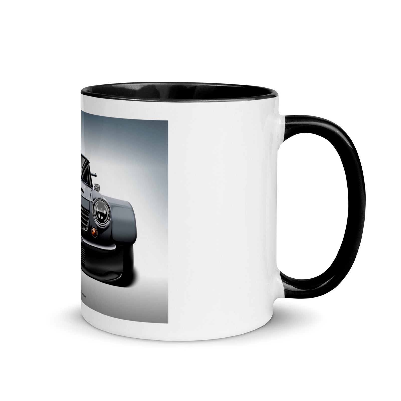 DATSUN BLACK CAR MUG WITH COLOR INSIDE