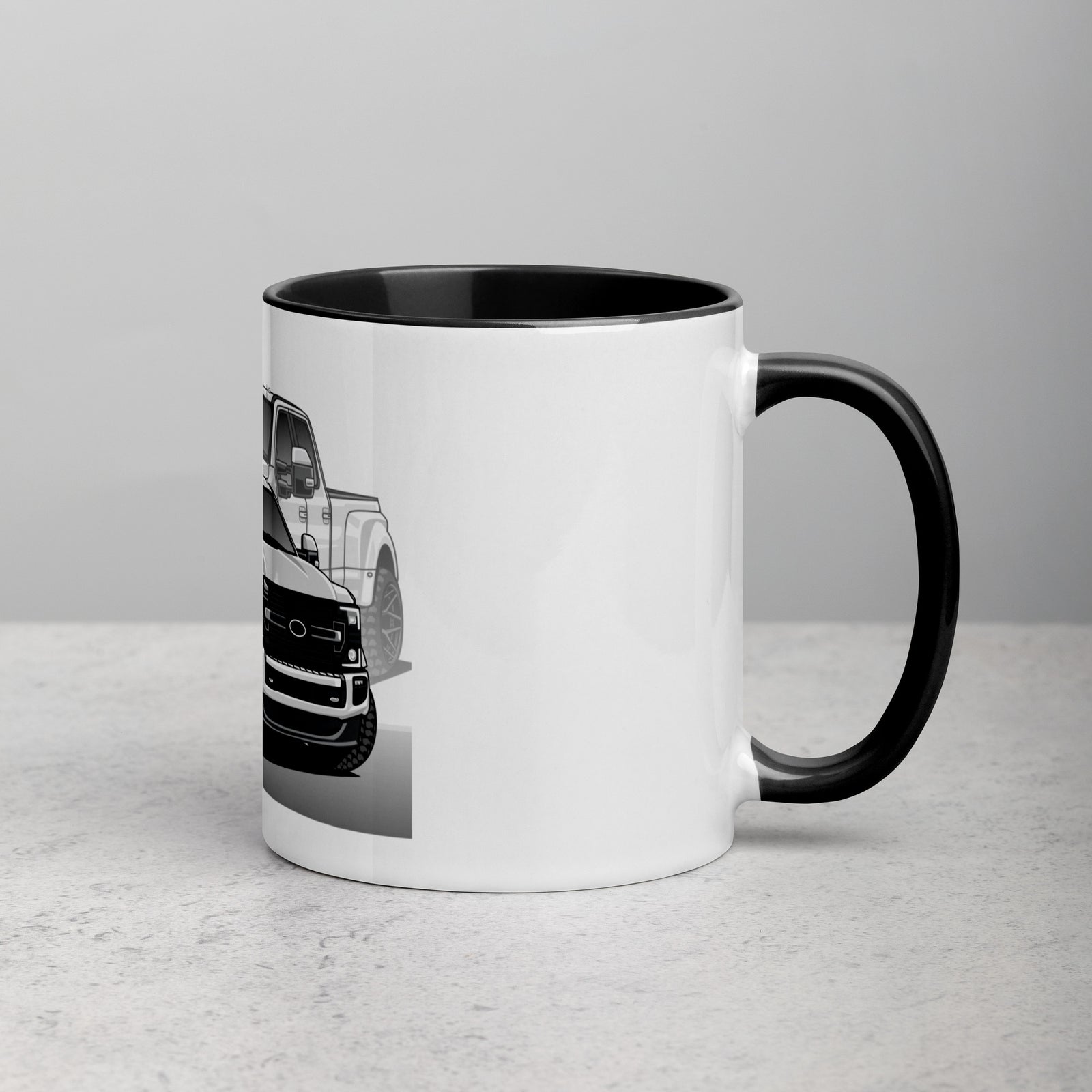 FORD F250 TRUCK MUG WITH COLOR INSIDE